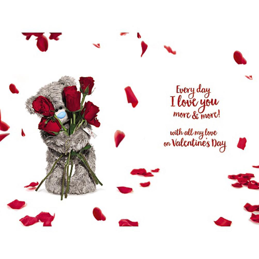 3D Holographic Wonderful Husband Me to You Bear Valentine's Day Card Extra Image 1